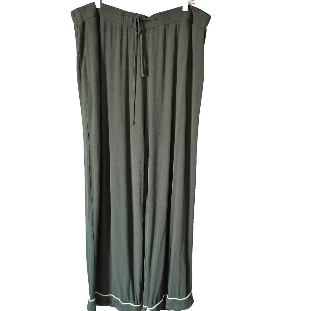 Cozy Earth Bamboo Pajama Pants Womens 2XL* Green Stretch Lounge Sustainable PJs